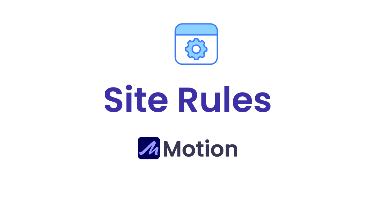 Site Rules